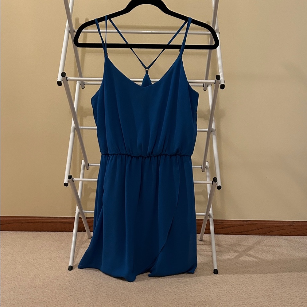 BCX Blue Spaghetti Strap Dress